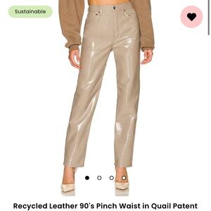 AGOLDE patent leather pants size 27